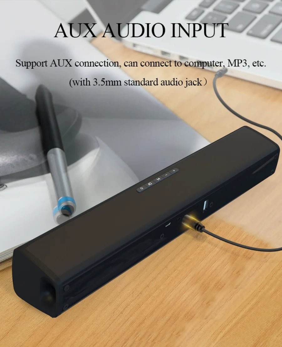 Bluetooth Sound Bar for Home Theater | 3 Channel Speakers - Loja Manuel Coelho