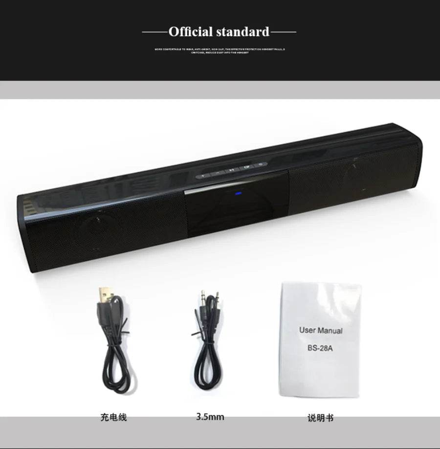 Bluetooth Sound Bar for Home Theater | 3 Channel Speakers - Loja Manuel Coelho