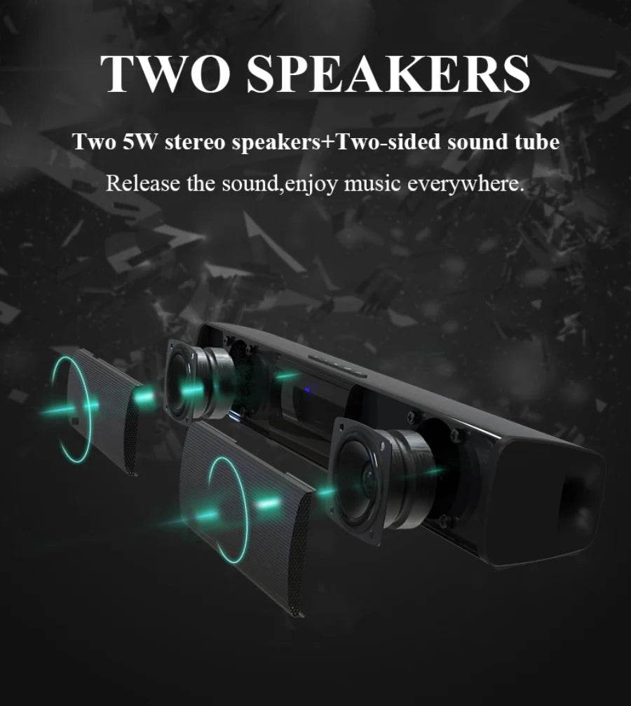 Bluetooth Sound Bar for Home Theater | 3 Channel Speakers - Loja Manuel Coelho