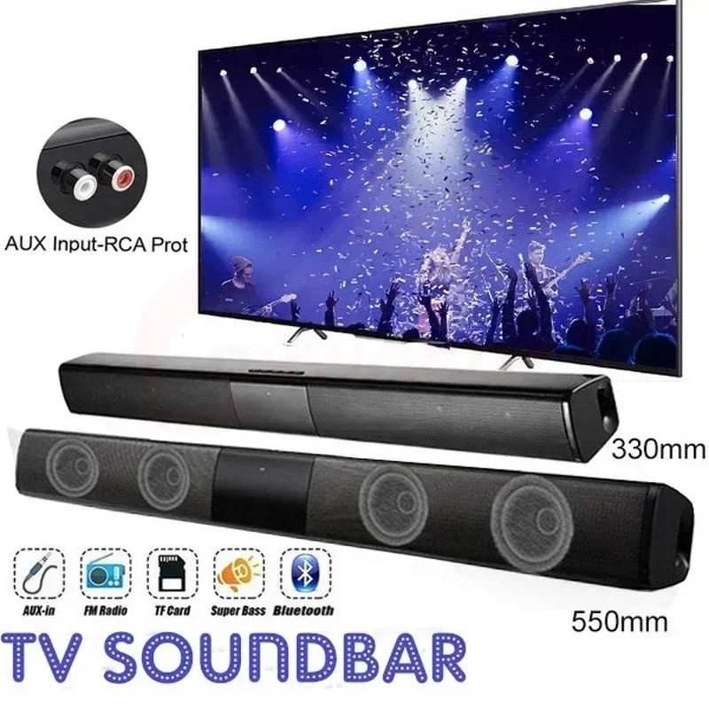 Bluetooth Sound Bar for Home Theater | 3 Channel Speakers - Loja Manuel Coelho