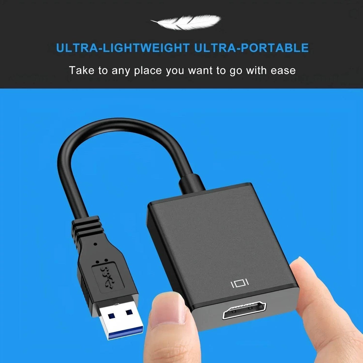 USB 3.0 to HDMI Adapter - 1080P Converter Cable - Loja Manuel Coelho