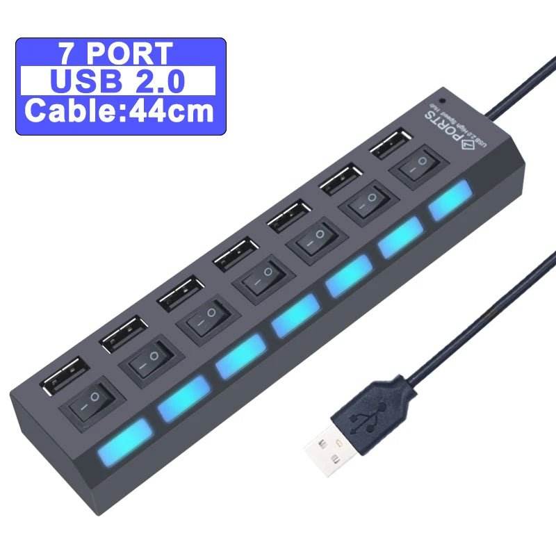 USB 3.0 Hub - 4/7 Port Multi USB Splitter - Loja Manuel Coelho