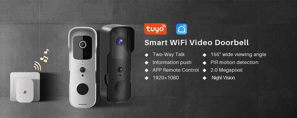 1080P WIFI Video Doorbell - Smart Wireless Security - Loja Manuel Coelho