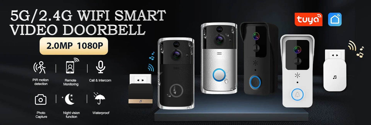 1080P WIFI Video Doorbell - Smart Wireless Security - Loja Manuel Coelho