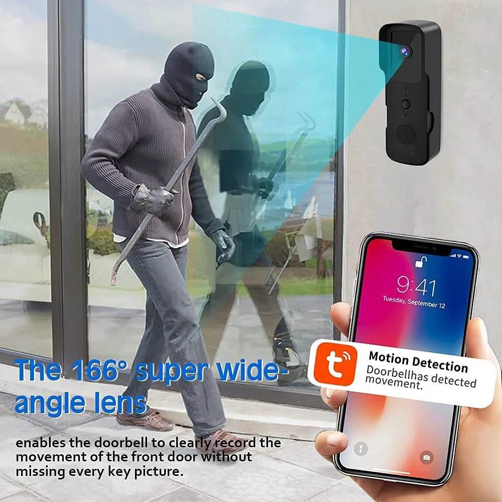 1080P WIFI Video Doorbell - Smart Wireless Security - Loja Manuel Coelho