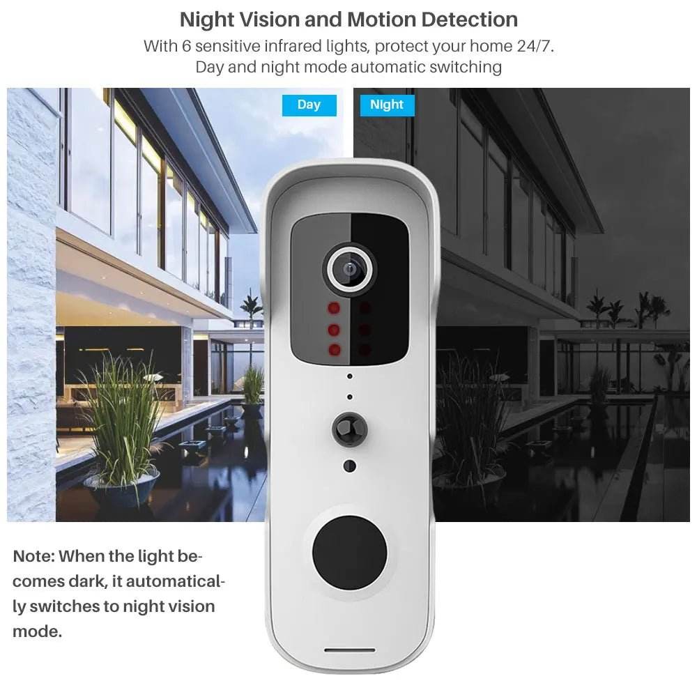 1080P WIFI Video Doorbell - Smart Wireless Security - Loja Manuel Coelho