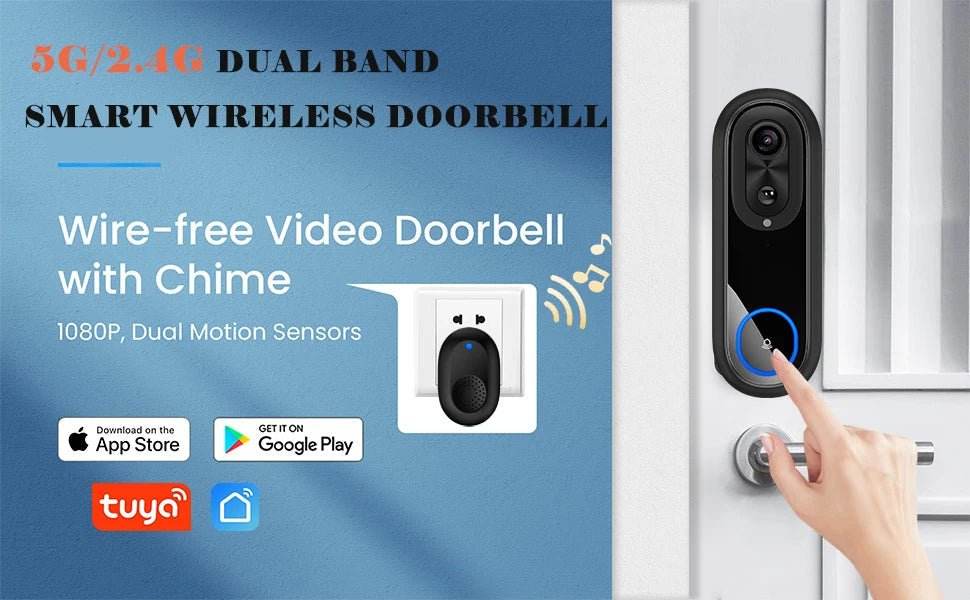 1080P WIFI Video Doorbell - Smart Wireless Security - Loja Manuel Coelho