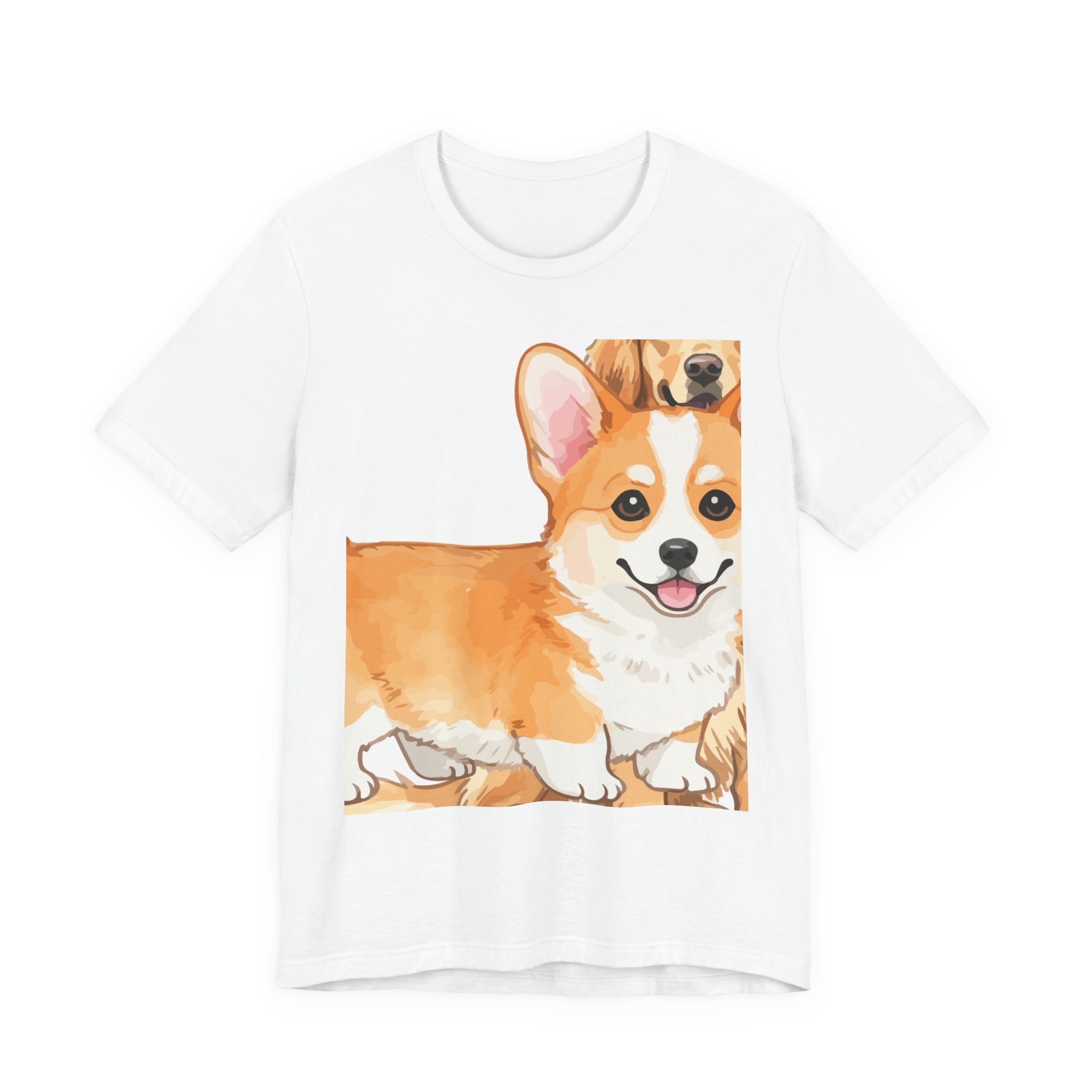 T-shirt unissexo de manga curta Corgi Love para amantes de cães