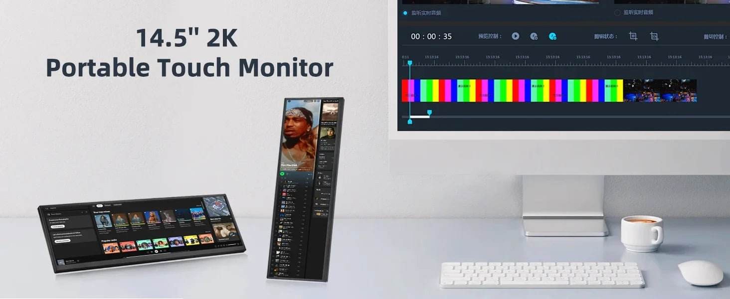 Portable 12.3/14.5 Inch Touch Monitor for PC - Loja Manuel Coelho