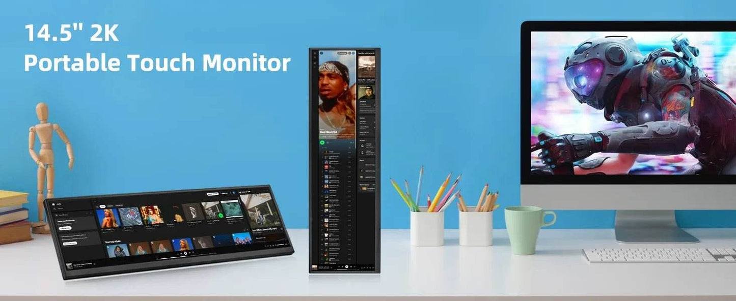 Portable 12.3/14.5 Inch Touch Monitor for PC - Loja Manuel Coelho