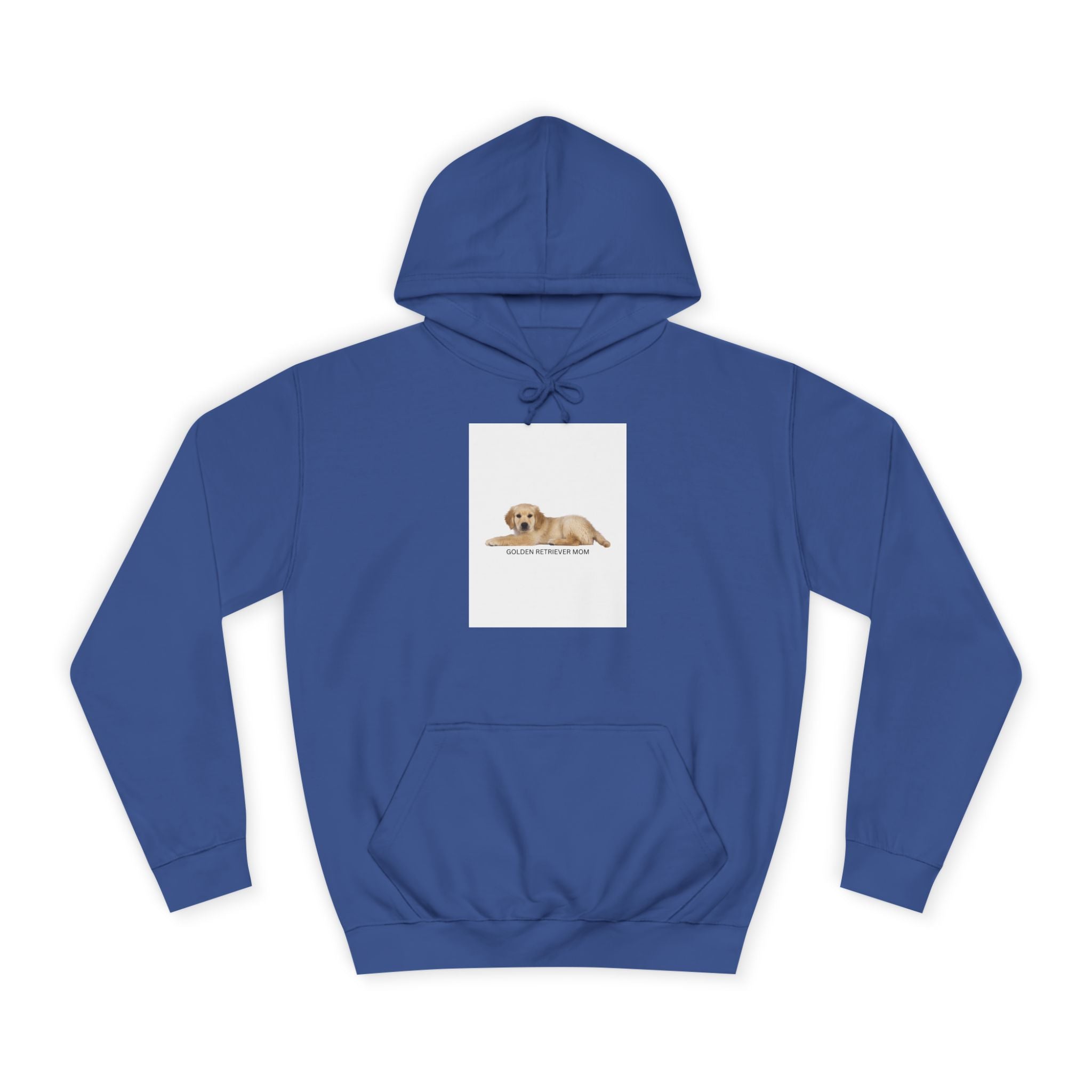 Sweatshirt com capuz universitário aconchegante com design fofo de cão, unissexo