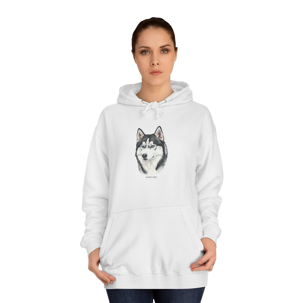Sweatshirt com capuz universitário Siberian Husky, unissexo