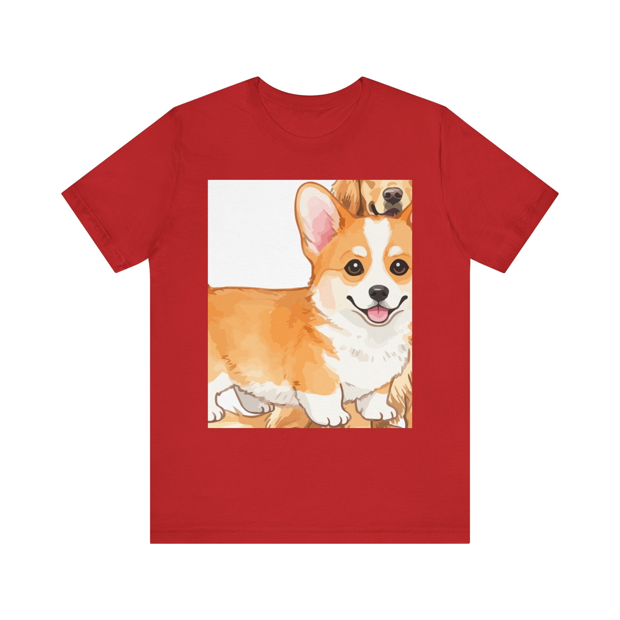 T-shirt unissexo de manga curta Corgi Love para amantes de cães