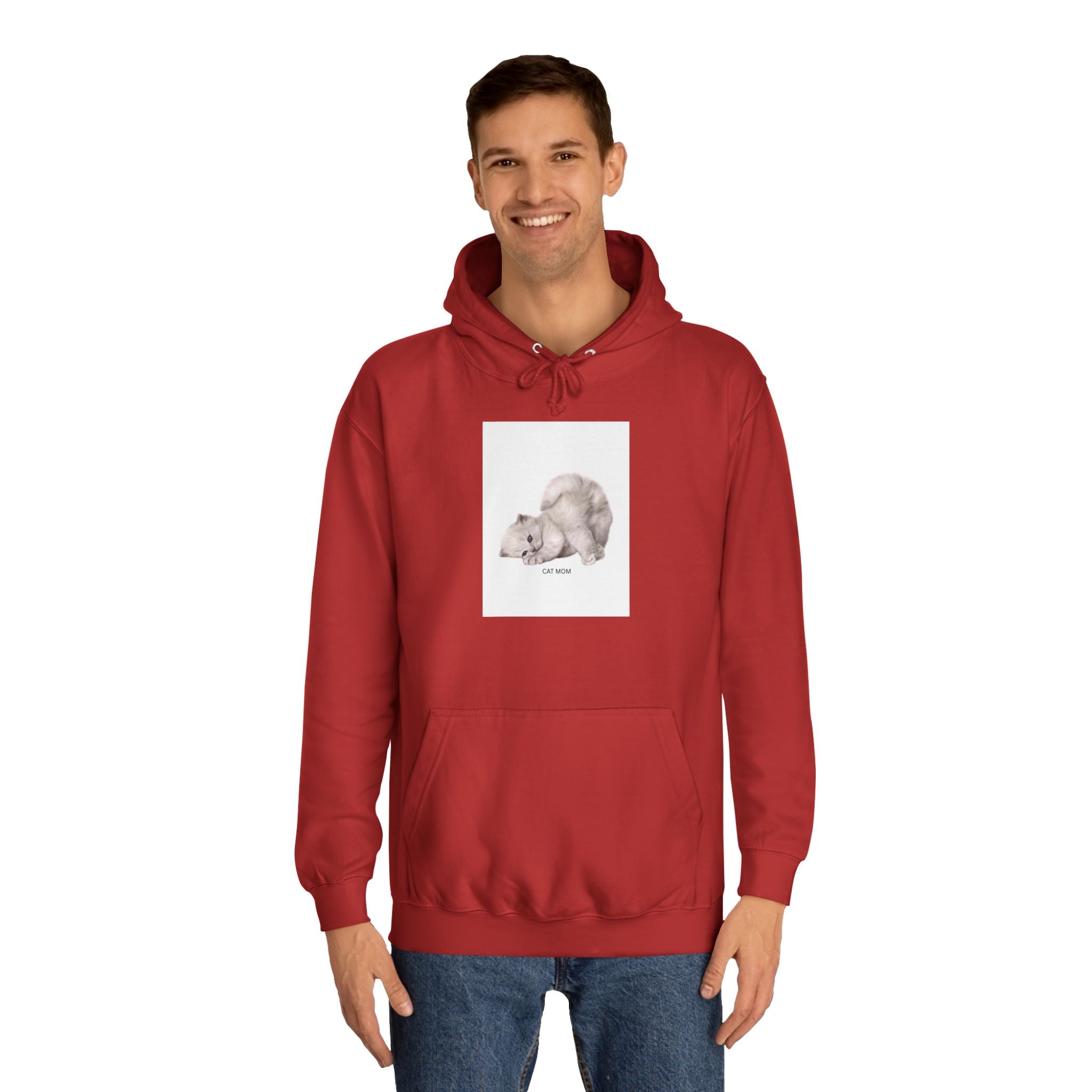 Sweatshirt com capuz unissexo com estampa de animais fofos e moderna