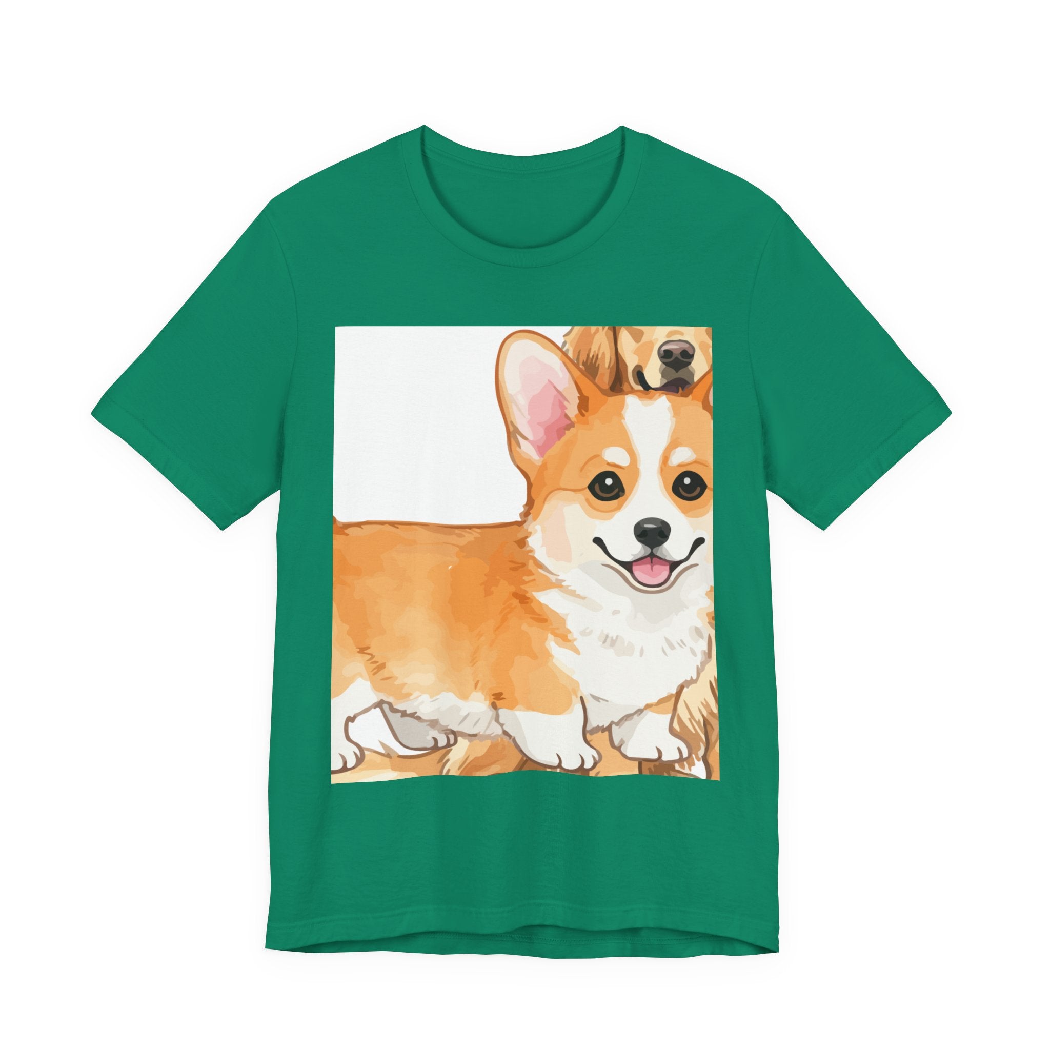 T-shirt unissexo de manga curta Corgi Love para amantes de cães
