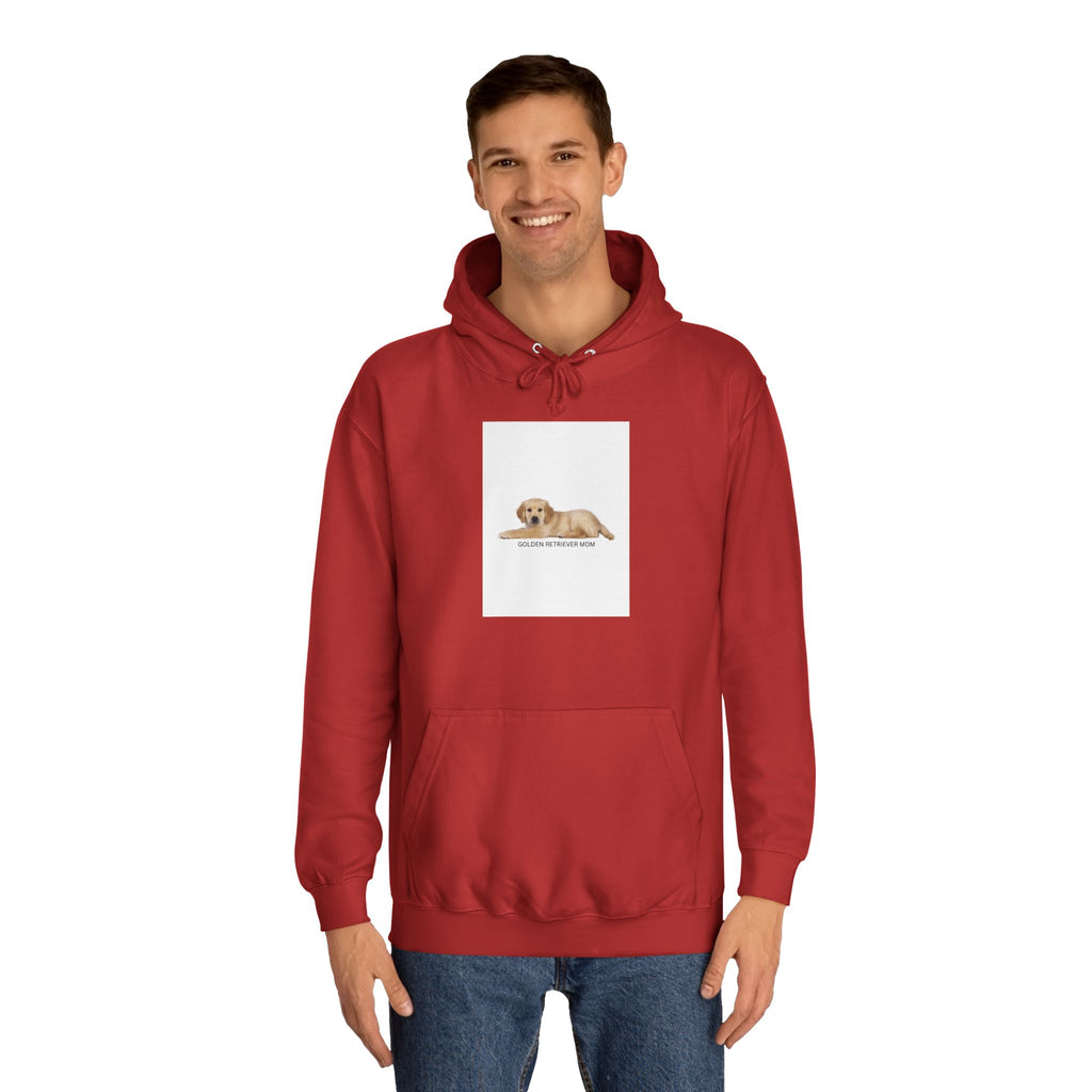 Sweatshirt com capuz universitário aconchegante com design fofo de cão, unissexo