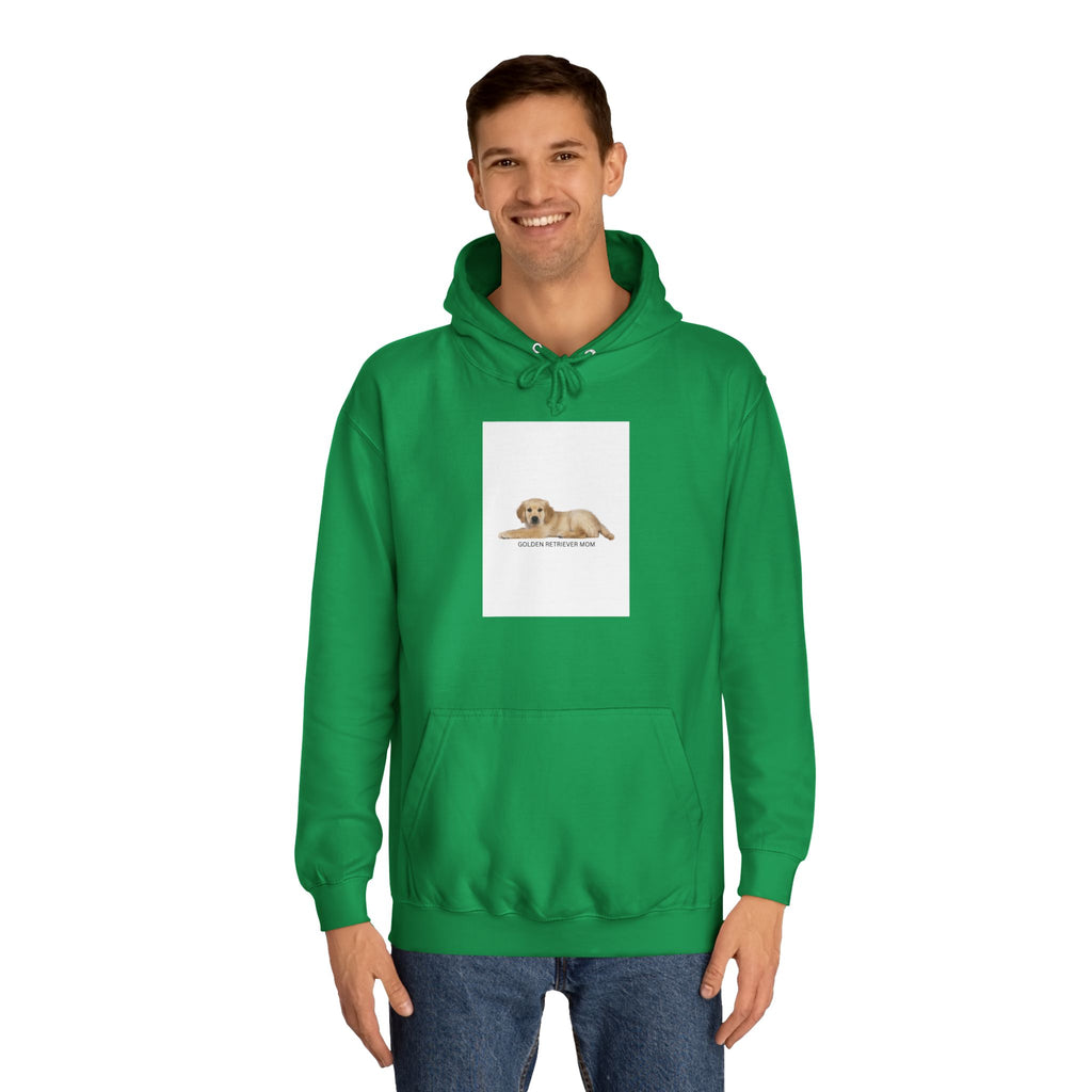Sweatshirt com capuz universitário aconchegante com design fofo de cão, unissexo