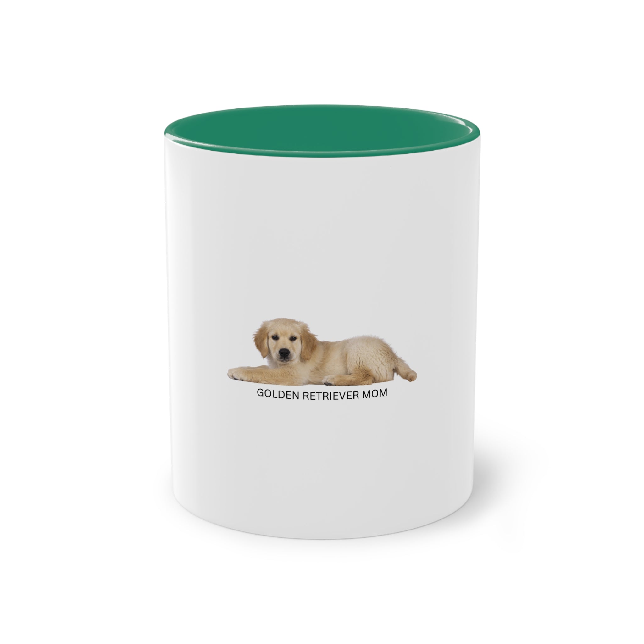 Caneca de café bicolor para mãe de Golden Retriever, presente para amantes de animais de estimação