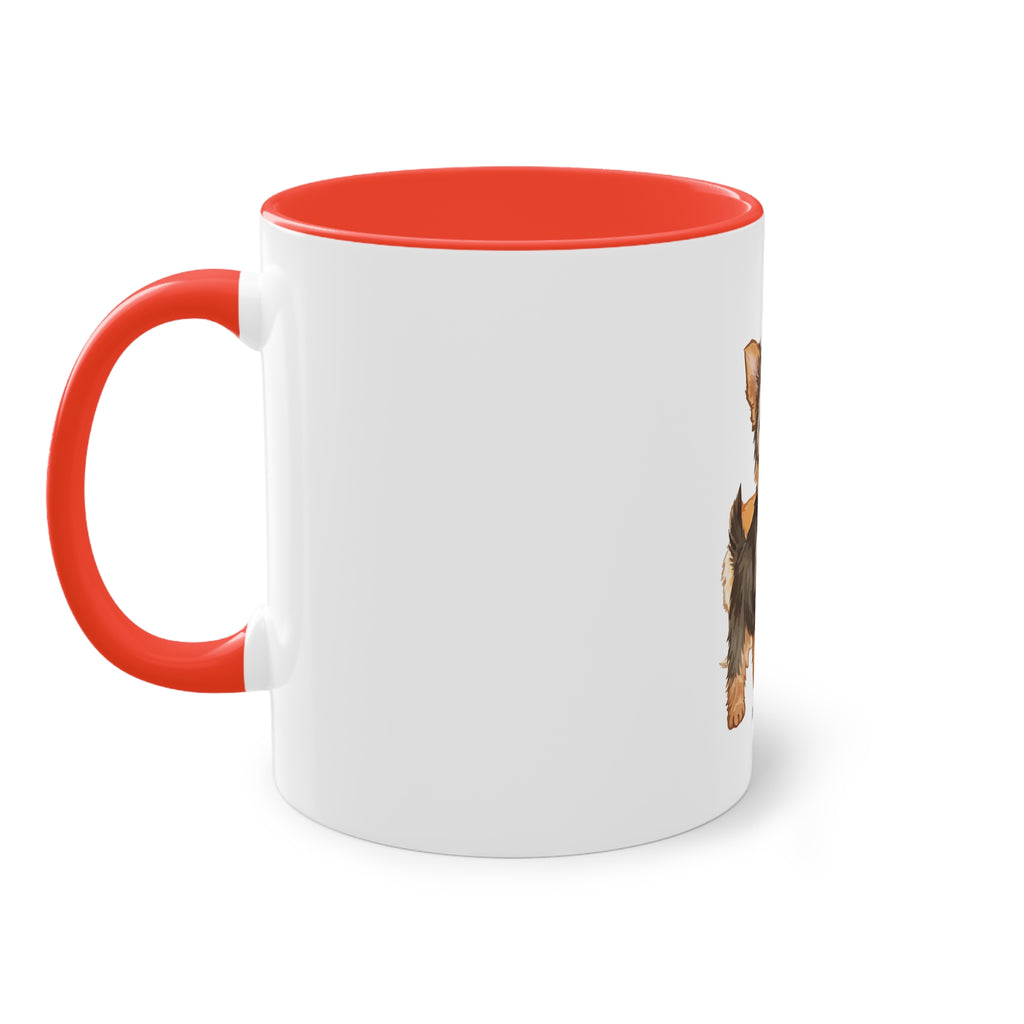 Two-Tone Dog Mom Coffee Mug 11oz Ceramic Mug Cute Dog Lover Gift