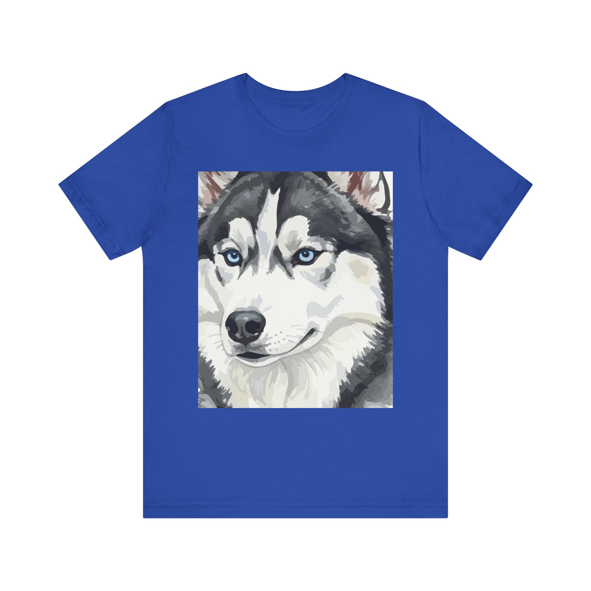 T-shirt com estampa Husky | Presente para amantes de cães, roupa casual, presente de aniversário