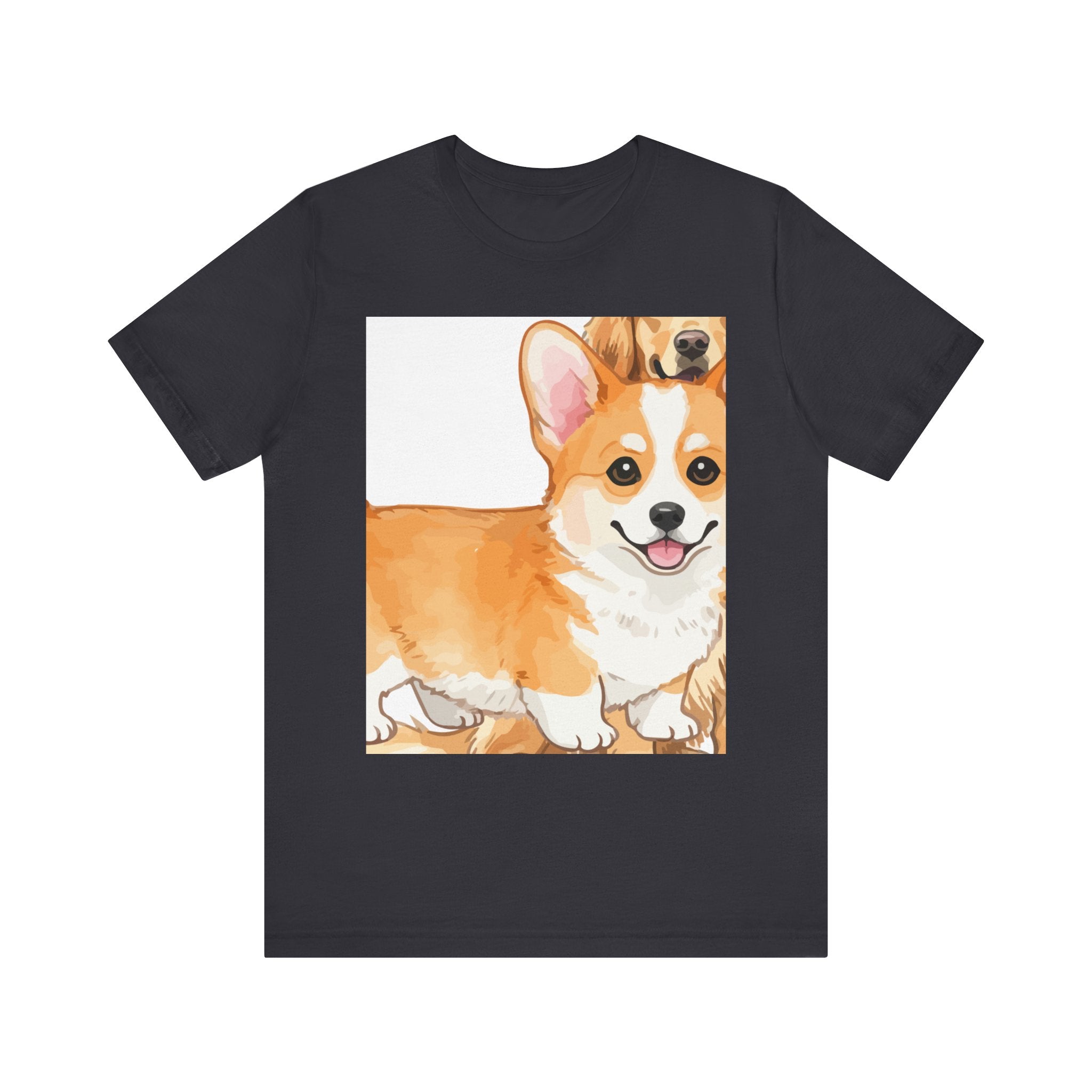 T-shirt unissexo de manga curta Corgi Love para amantes de cães