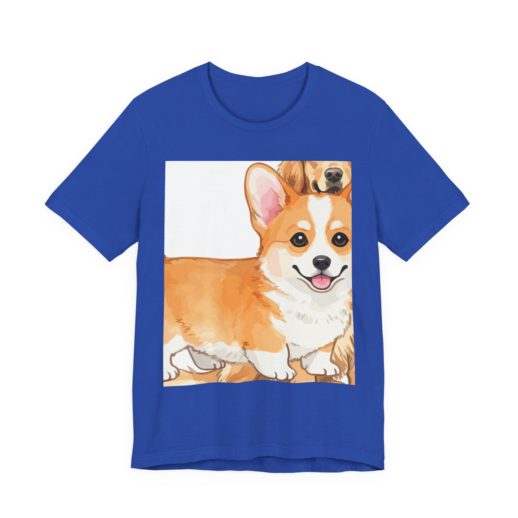 T-shirt unissexo de manga curta Corgi Love para amantes de cães