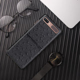 Camel Pattern Business Leather Case Folding Protective Cover Phone Case