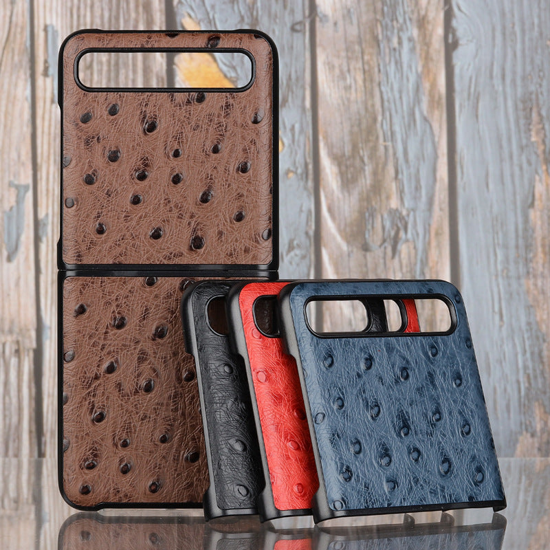 Camel Pattern Business Leather Case Folding Protective Cover Phone Case