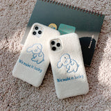 Compatible with Apple , Teddy puppy plush phone case