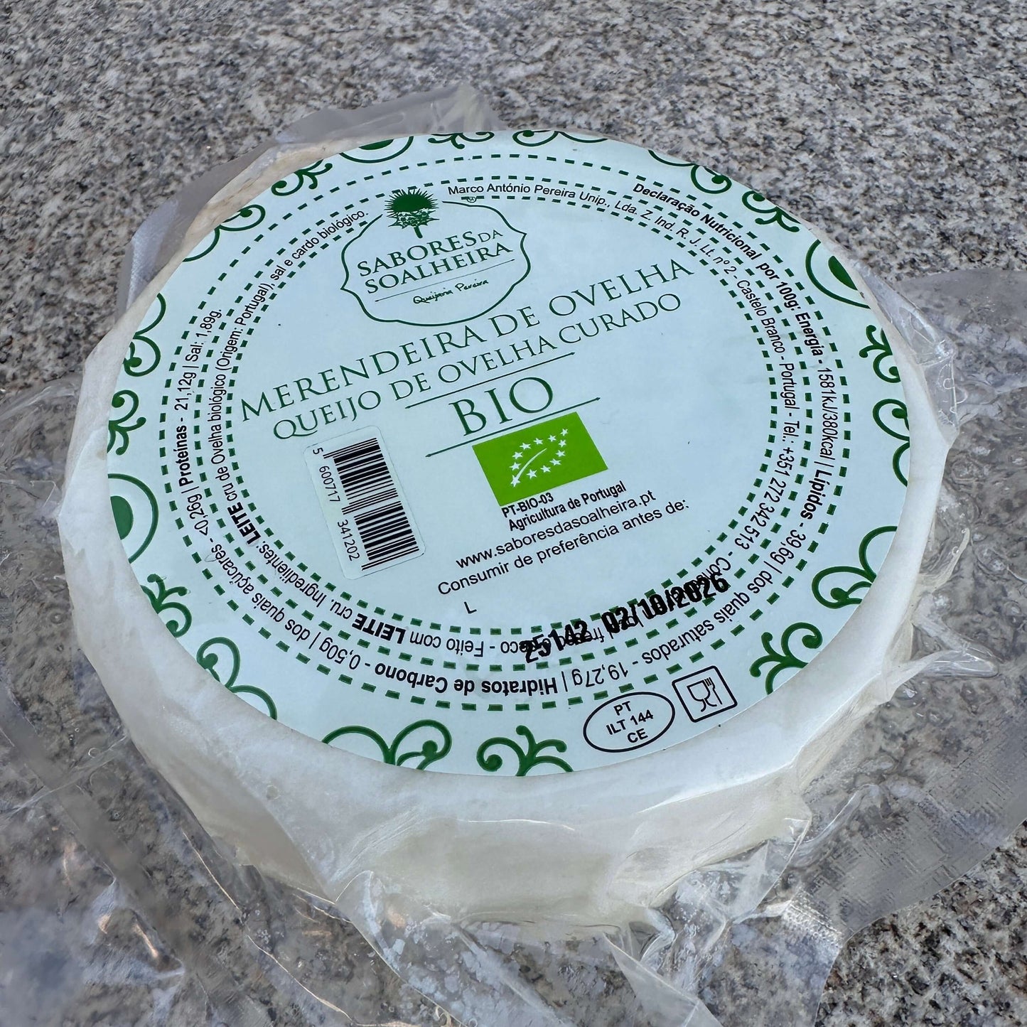 Geocakes Organic Aged Sheep Cheese – Artisan Raw Milk 400g – authentic Portuguese food