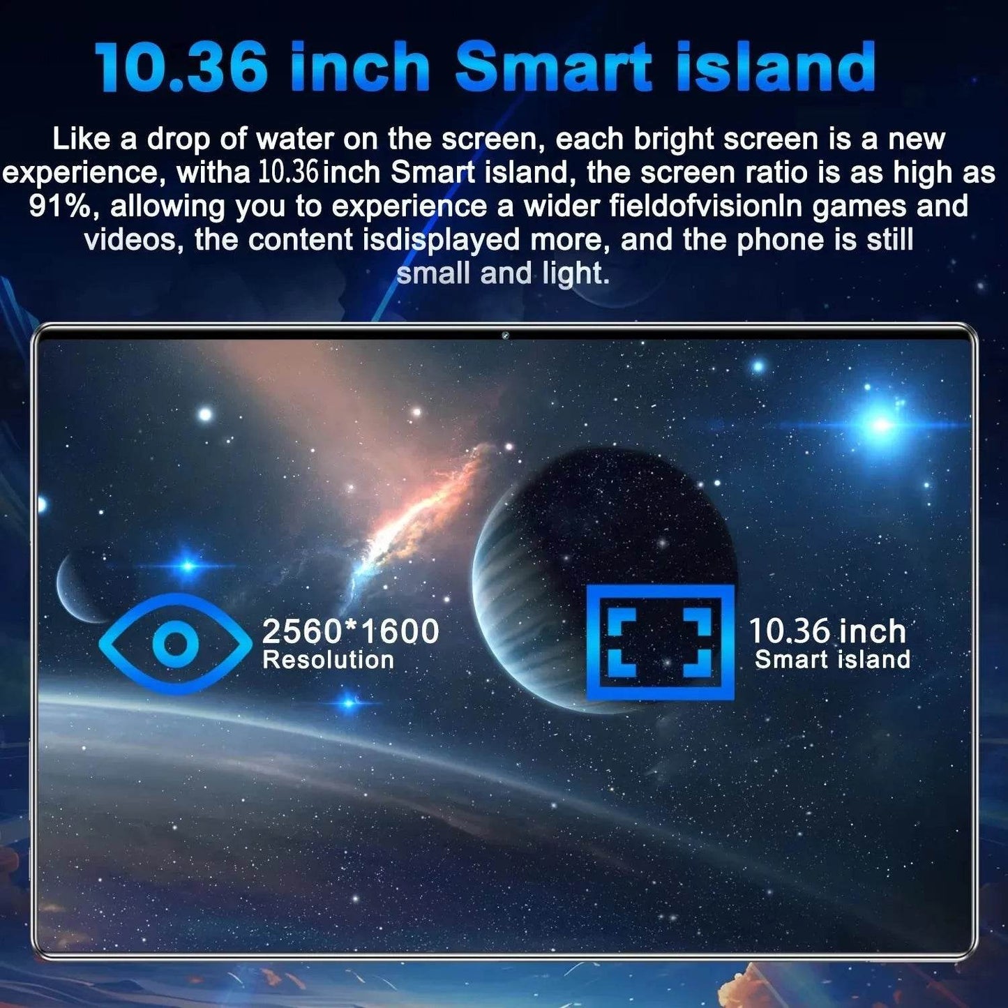 2025 New 5G Tablet 10.36Inch Android 13.0 Tablet MTK6797 16GB RAM 1TB ROM - Loja Manuel Coelho