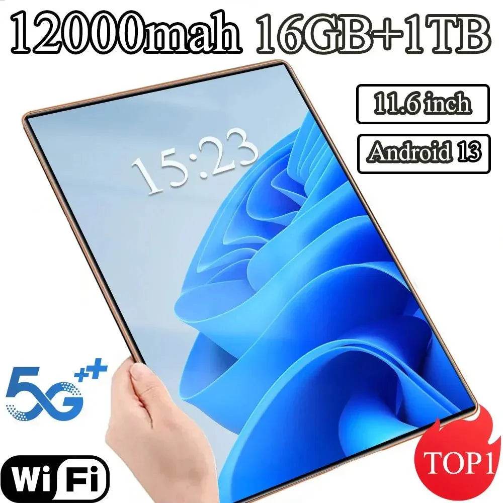 Tablet 2025 New 5G 11.6 inch Android 13.0 Phablet MTK6797 - Loja Manuel Coelho