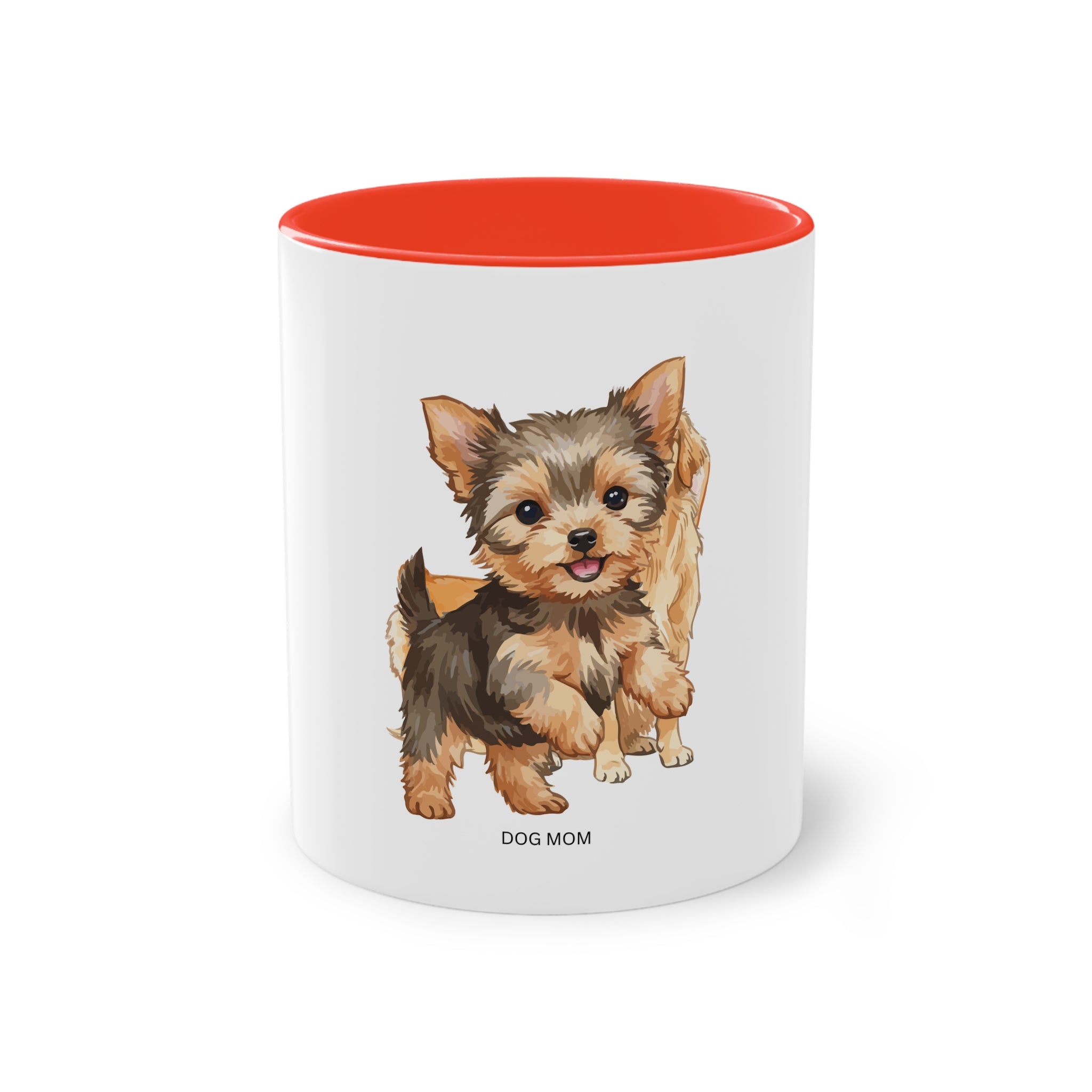 Two-Tone Dog Mom Coffee Mug 11oz Ceramic Mug Cute Dog Lover Gift
