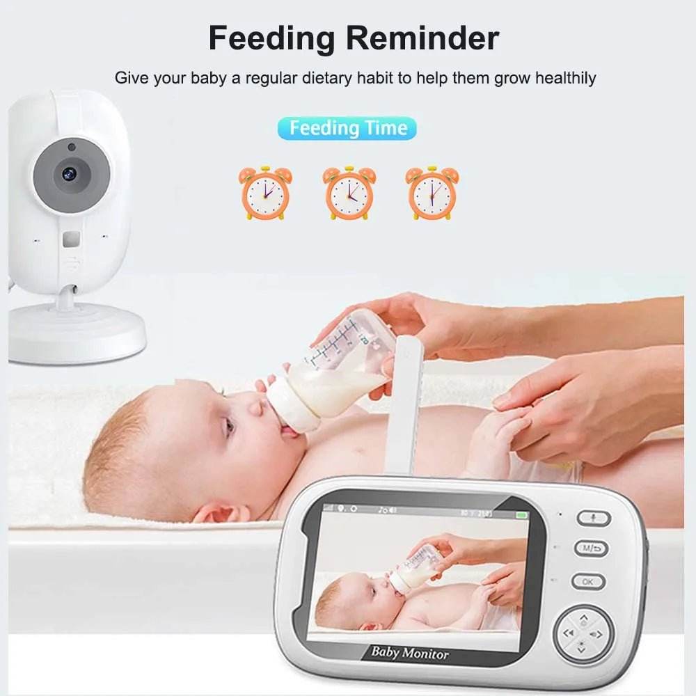3.5 Inch Video Baby Monitor Nanny IR Night Vision Security Camera 2 Way Audio Video - Loja Manuel Coelho