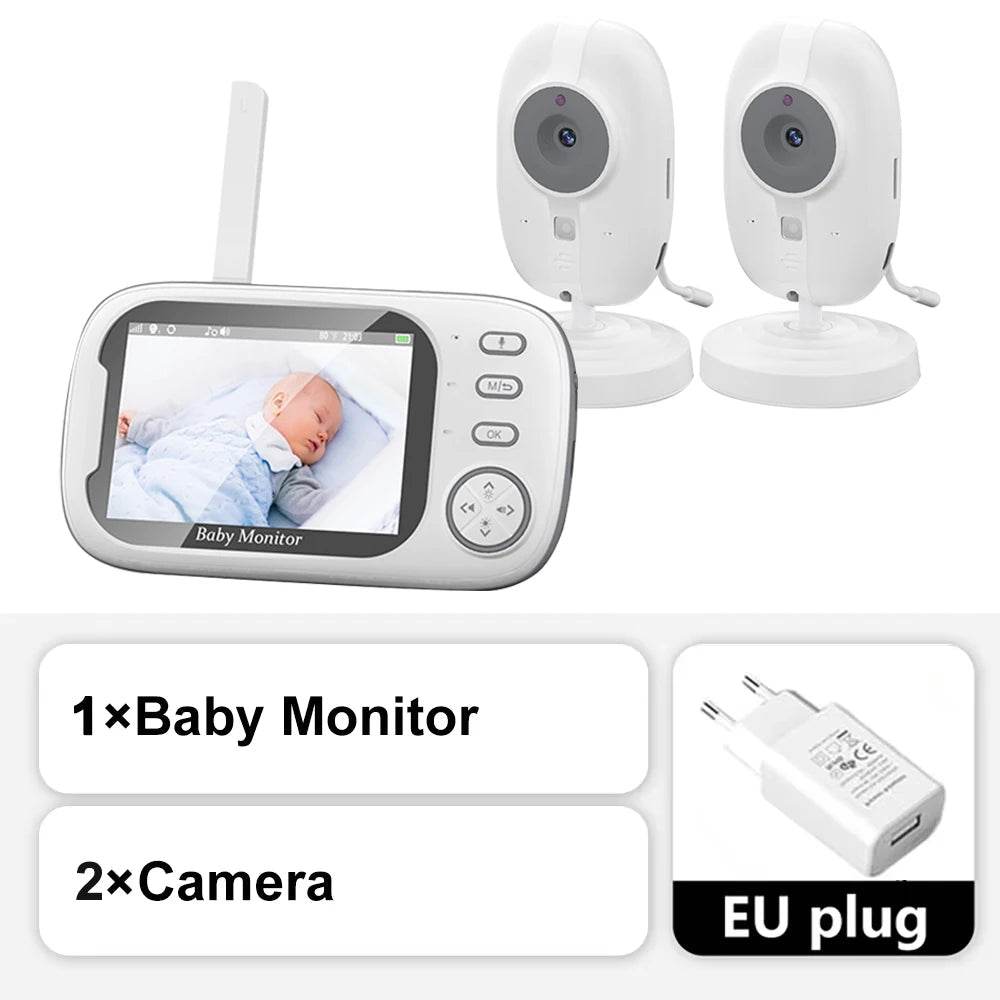 3.5 Inch Video Baby Monitor Nanny IR Night Vision Security Camera 2 Way Audio Video - Loja Manuel Coelho
