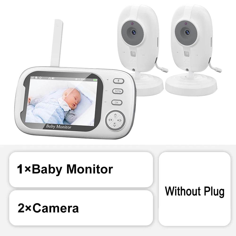 3.5 Inch Video Baby Monitor Nanny IR Night Vision Security Camera 2 Way Audio Video - Loja Manuel Coelho