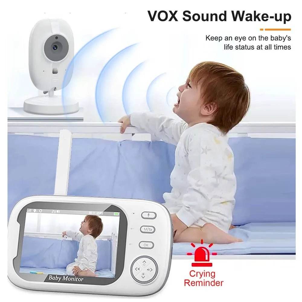 3.5 Inch Video Baby Monitor Nanny IR Night Vision Security Camera 2 Way Audio Video - Loja Manuel Coelho
