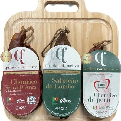 Tábua de Charcutaria Quinta dos Fumeiros - Conjunto Oferta Ponte de Lima