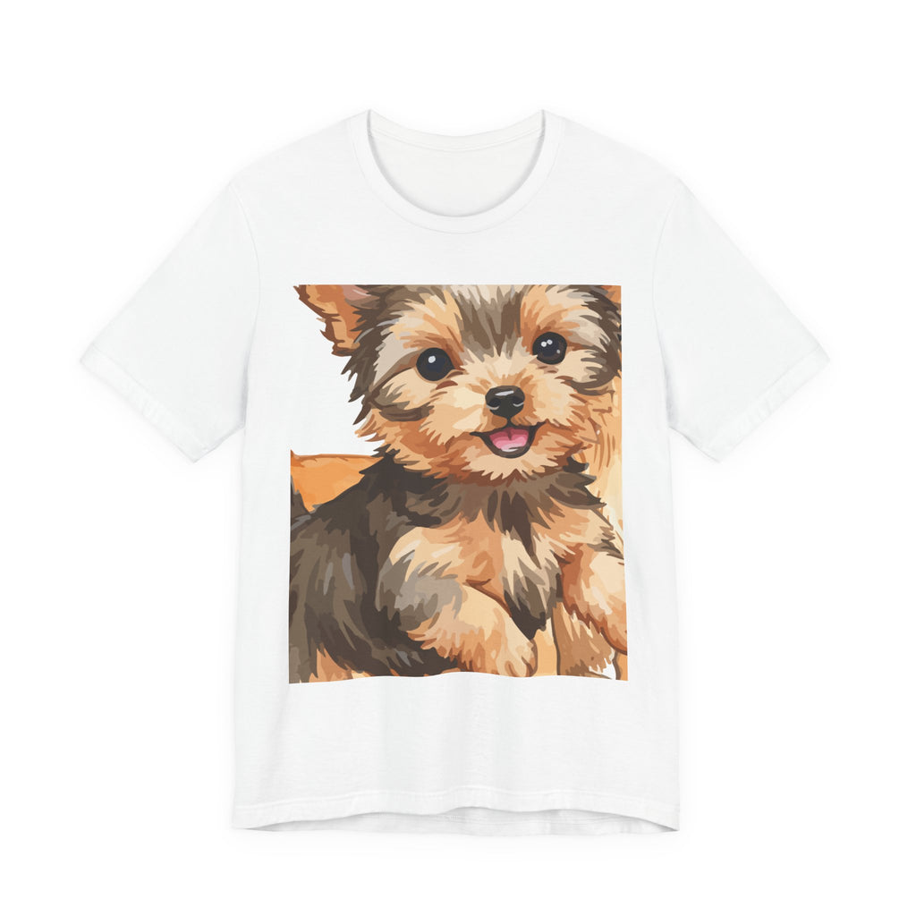 T-shirt com estampa de cachorrinho fofo, presente para amantes de animais de estimação, t-shirt com tema de cão