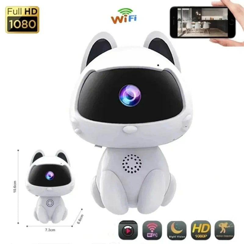 3MP Intelligent night vision two - way audio voice intercom wifi remote night vision - Loja Manuel Coelho