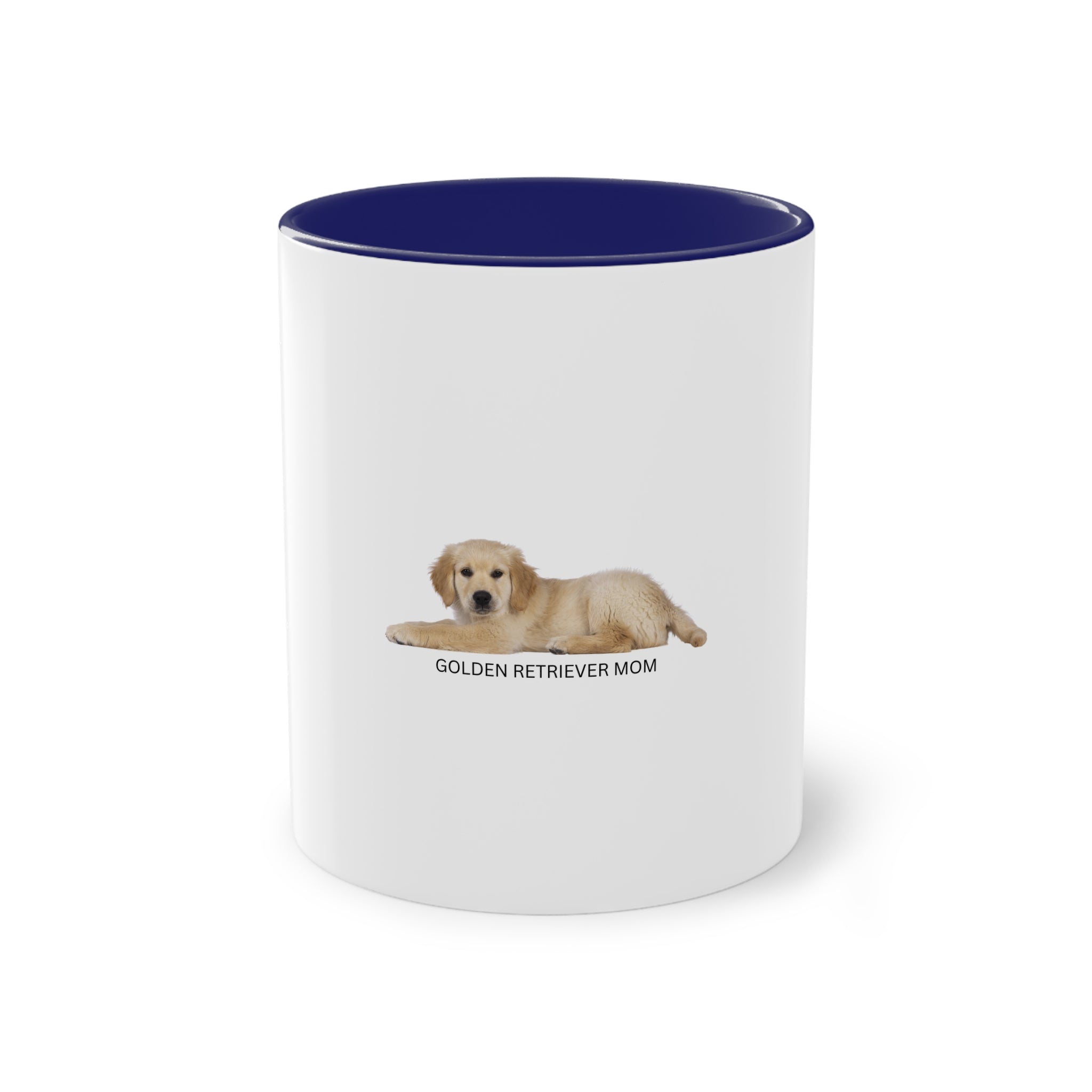 Caneca de café bicolor para mãe de Golden Retriever, presente para amantes de animais de estimação