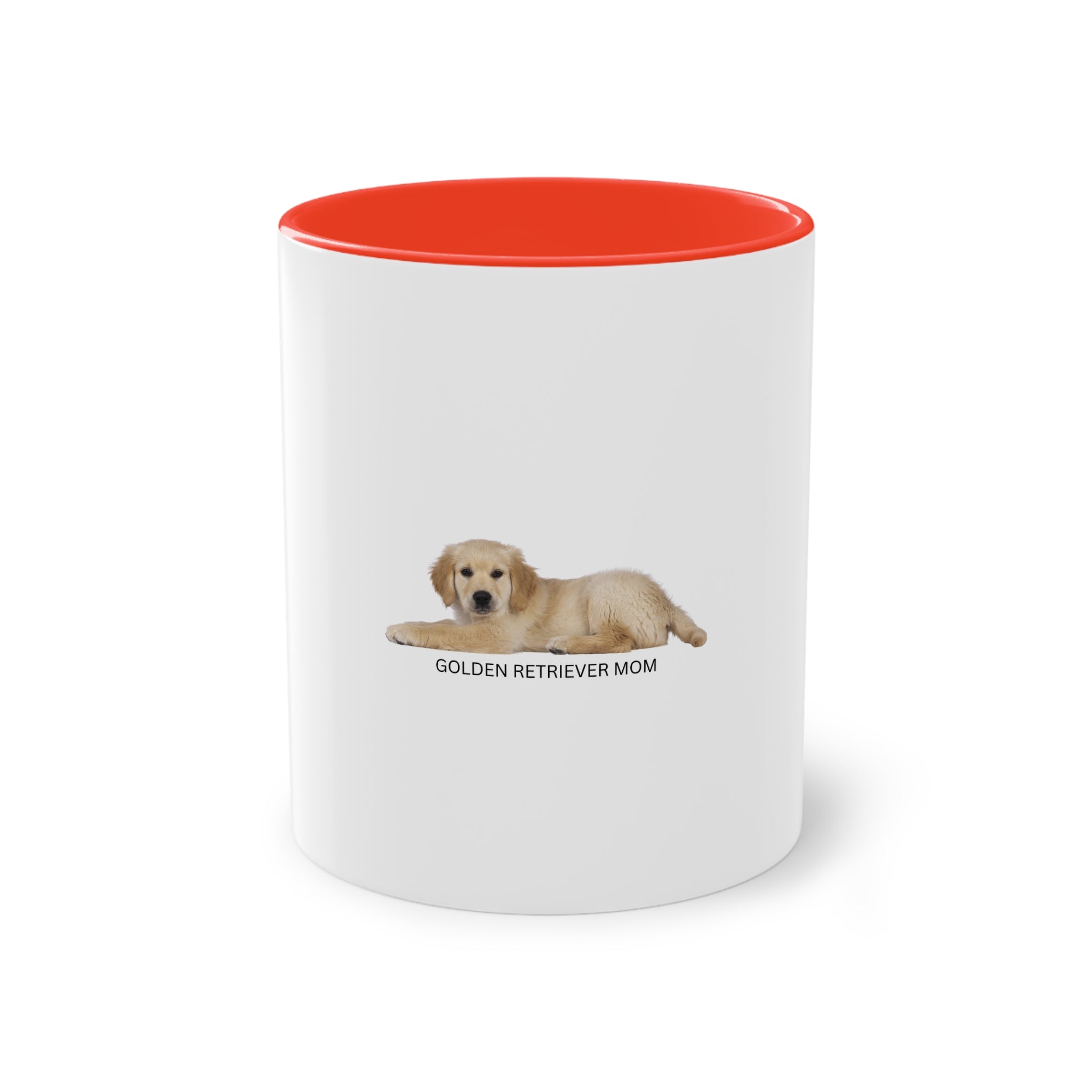 Caneca de café bicolor para mãe de Golden Retriever, presente para amantes de animais de estimação