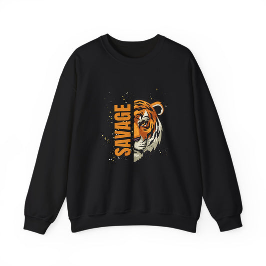 Savage Tiger Unisex Crewneck Sweatshirt