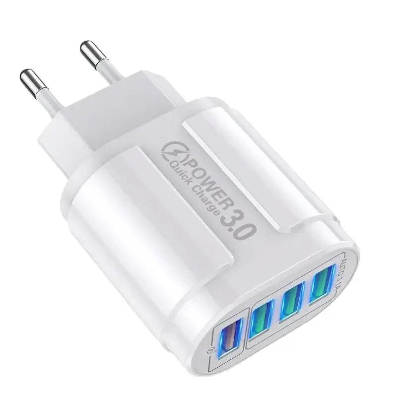 4 Port USB Fast Charging 48W QC3.0 Quick Charger - Loja Manuel Coelho
