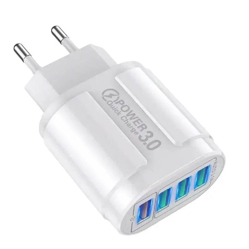 4 Port USB Fast Charging 48W QC3.0 Quick Charger - Loja Manuel Coelho
