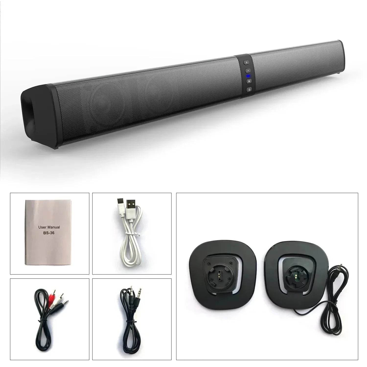 Soundbar Radio Blaster Bar Audio TV PC Computer Subwoofer - Loja Manuel Coelho
