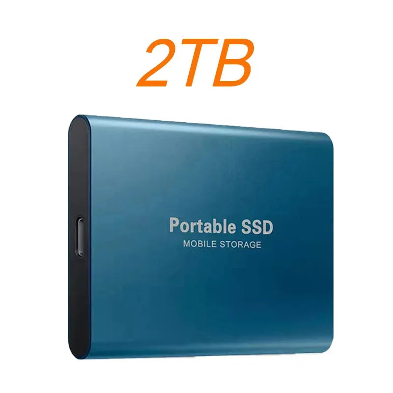 SSD portátil 1 TB 2 TB Disco rígido externo de alta velocidade Interface USB 3.1 tipo C