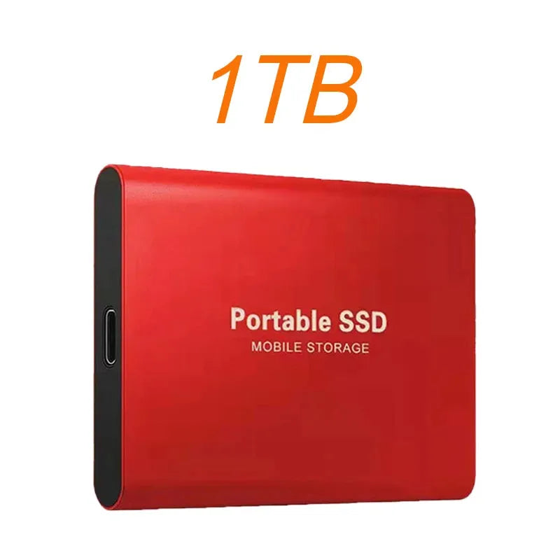 SSD portátil 1 TB 2 TB Disco rígido externo de alta velocidade Interface USB 3.1 tipo C