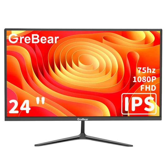 Computer Monitor GreBear IPS 24 Inch, FHD 1080p PC - Loja Manuel Coelho