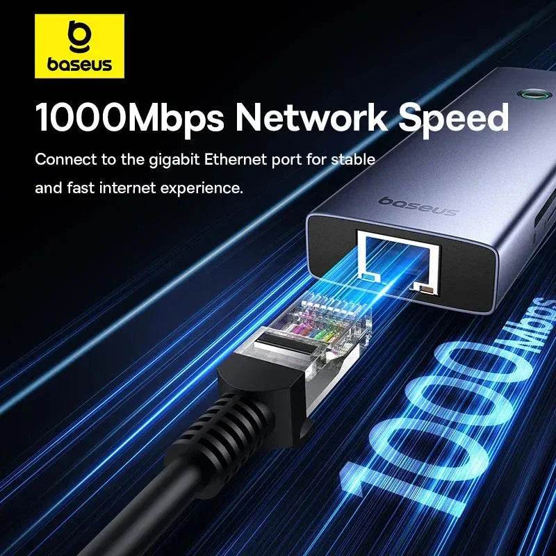 USB Baseus 3.0 Hub to HDMI DP 4K 60Hz Docking Station - Loja Manuel Coelho